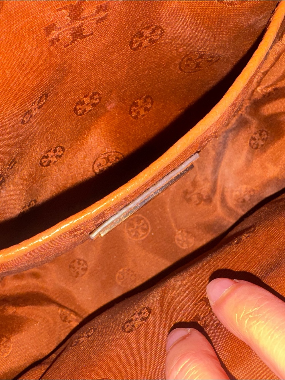Tory Burch Chestnut Brown Pebbled Leather Mini Backpack - Picture 10 of 16
